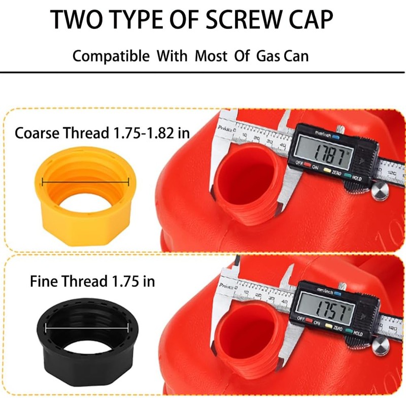 Gas Can Spout Replacement Universal Kit Leakproof Angle Nozzles Gasket
