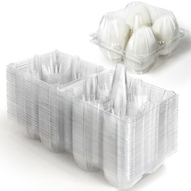 tutata Goose Egg Cartons, 40 Pack, 1/3 Dozen Jumbo Egg Carton, Plastic Box, Blank Top