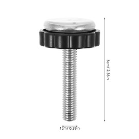 TOYANDONA Door Guard Rail, Spindle Rod with Baby Gate Thread, Spindle Rod Screw, Pressure Mount Gate Bolt, Screw Rod Part, Baby Gate Handrail Adapter, Replacement Part, PVC, Black