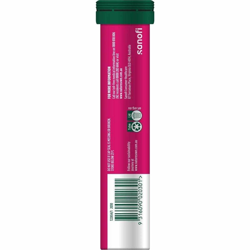 Nature's Own Magnesium + Skin Support Effervescent with Collagen, Biotin,