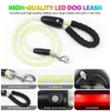 YFbrite 7Ft Light up Dog Leash with 15 Flashing Modes