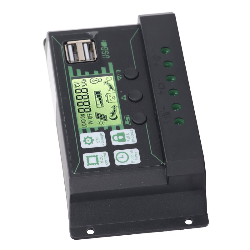 PWM Solar Charge Controller Regulator LCD Display for OPEN AGM