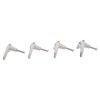 Wowser Distressed White Dolphin Cast Iron Drawer Pulls, Nautical Theme