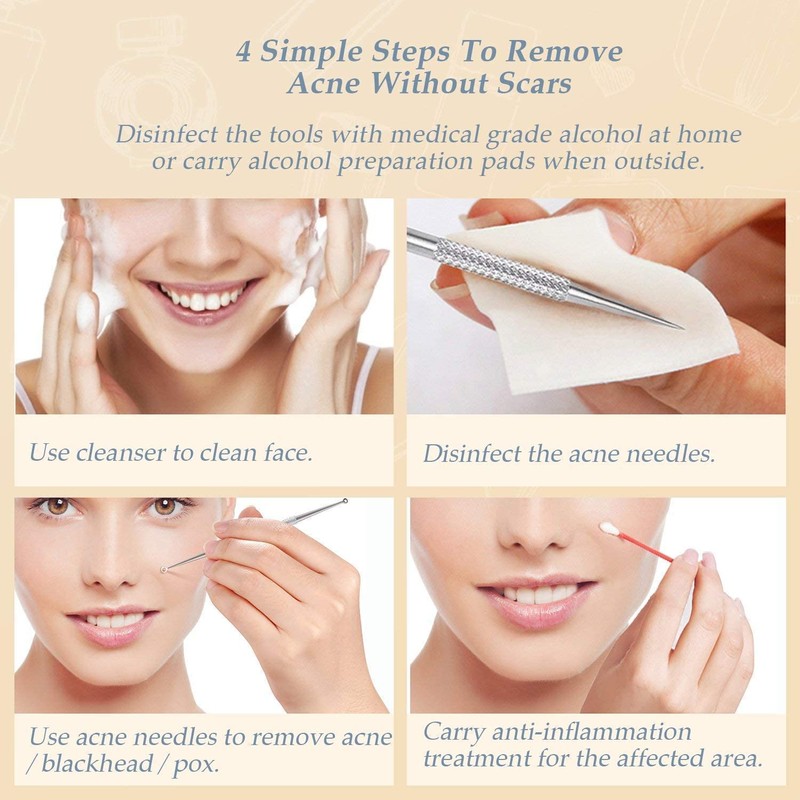 BESTOPE PRO Blackhead Remover, 6 Pieces Acne Remover Set -