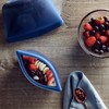 Stasher Premium Silicone Reusable Food Storage Bowl, Deep Ocean, Microwave,