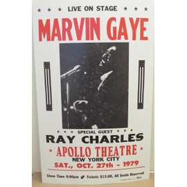 Vintage Marvin Gaye Concert Poster 1979 Apollo Theatre NYC