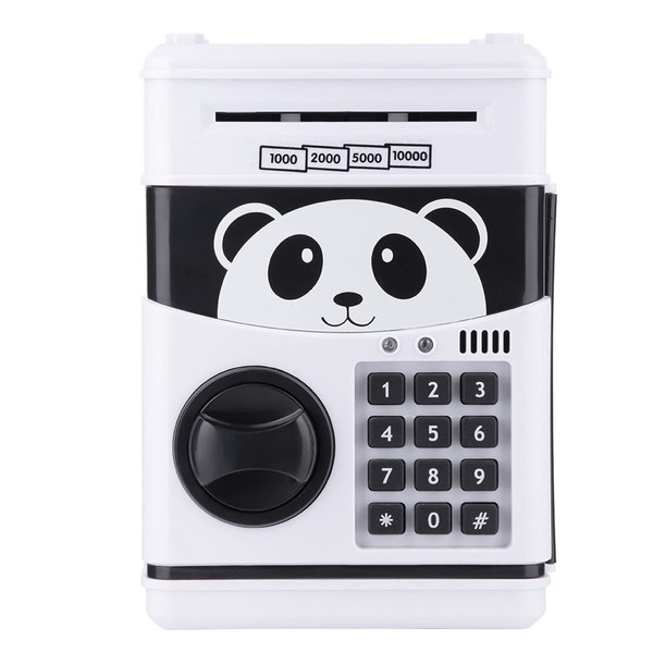Dial Lock Piggy Bank Electronic Piggy Bank Coin Bank Coin Bank with Music ATM Automatic Receiving Money 4 Digit Kids Coin Box Coin Box Money Saving Money Economic Management Children Birthday Gift