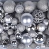 100 Pack Christmas Ball Ornaments (Silver)