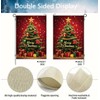 Merry Christmas Trees Garden Flags for Outside 12x18 Inch Double