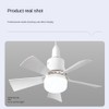 Stroagymoon Socket Fan Light Small Ceiling Fan with Light and