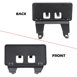 Wocch Front License Plate Frame for Ford F250 F350 F450 F550 F650 Super Duty 2020 2021 2022 NO Drill Front Bumper License Plate Holder Mounting Bracket Cover Replace # LC3Z-17A385-AB