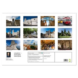Lissabon – Portugals Metropole (Wandkalender 2026 DIN A2 quer), CALVENDO Monatskalender: 13 hochauflösende Lissabon-Fotografien von Olaf Bruhn. (CALVENDO Orte)