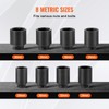 Happybuy Axle Nut Impact Socket Set,1/2" Drive Deep 12-Point 8-Piece