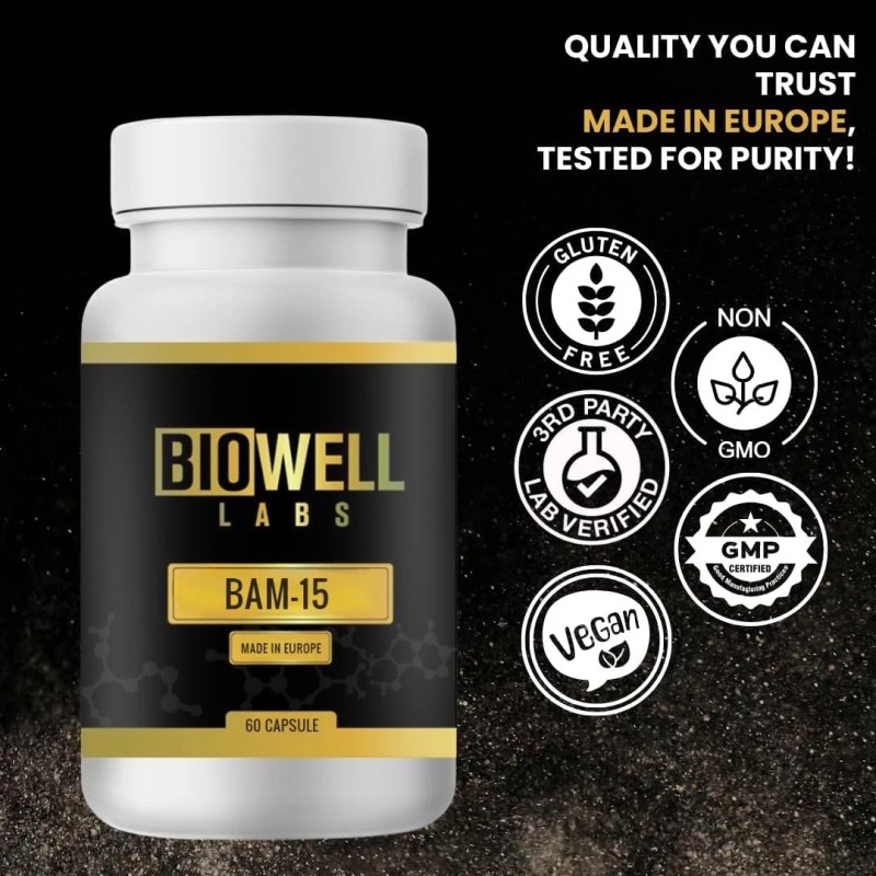 BioWell Labs BAM15 Supplement 15mg, Supports Healthy Metabolism | 60