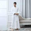 BIFINI Unisex Luxury Sherpa Bathrobe Full Length Zip Up Housecoat