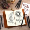 Fuyoooo 200 Pcs Black Felt Tip Pens Bulk 0.7mm Medium