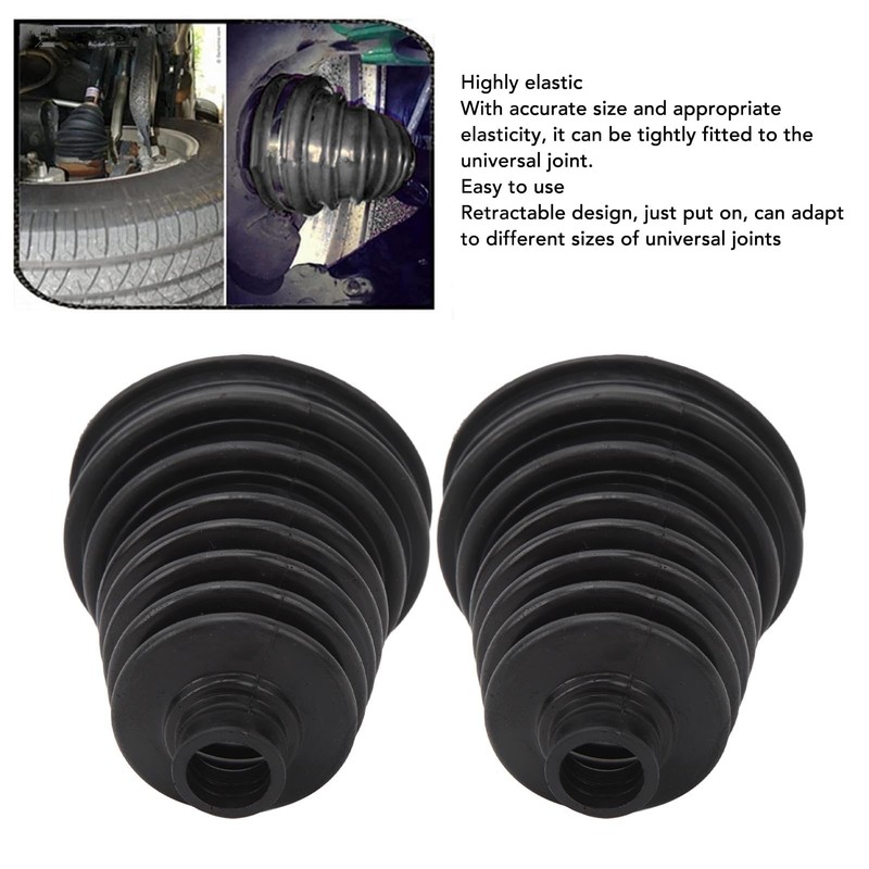 MEKOTRIN 2pcs CV Boots Universal Constant Velocity Joint Boot Set