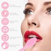 Lip Scrub Brush,Double-Sided Silicone Exfoliating Lip Brush Tool for Smoother