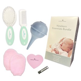Newborn Essentials Kit (Basic Includes Nail Care Pack, Hair Care Pack and Nasal Aspirator) by Nurses Choice (Basic, Pink)
