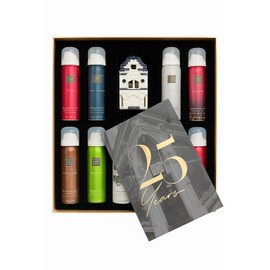 Rituals Limited Edition 25th Anniversary Gift Set Features 10 mini shower foams, an exclusive tealight candle holder and a mini magazine.