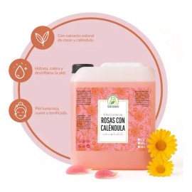Tónico Facial Hidratante Rosas Caléndula 5L Productos Mart Mexico Todo Tipo Piel