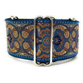 Handmade Martingale Greyhound/Saluki/Whippet Dog Collar 2'' Wide