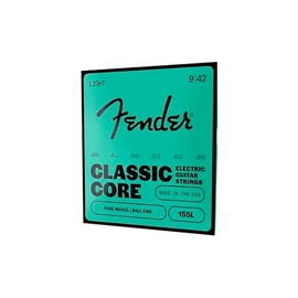 Fender Cuerdas de guitarra eléctrica Classic Core, níquel vintage, extremo de bola, 155L .009-.042