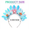 Evlry LED Crown Headband Luminous Shell Headpiece Glitter Starfish Beads