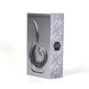 The Leonardo Collection Resin Stylish Silver Swirl Textured Diamonte Bling