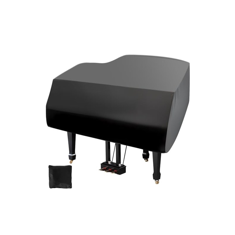 Grand Piano Cover, Velvet Dustproof Baby Piano Cover Washable Soft