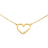 925 Sterling Silver Golden heart mama necklace