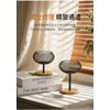Modern Metal Candle Holders Set of 2, Elegant Black &