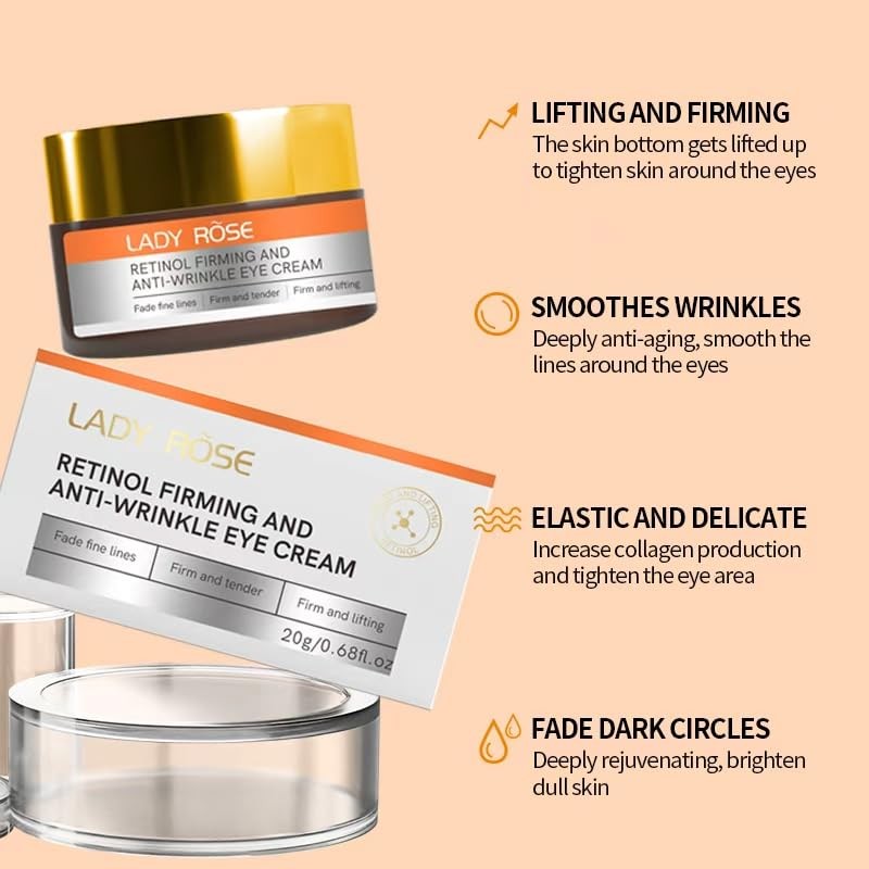 Brightening Eye Cream 20g with Retinol, Niacinamide & Hyaluronic Acid