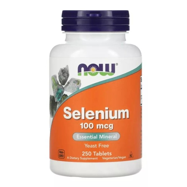 NOW Selenio Selenium 250 Tabletas Anticancerigeno Eg S42