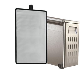 Heavy Duty Fabric Water-Resistant Nylon Toaster Oven Dust Cover For Ninja SP151 Flip Toaster Oven&Air Fryer (Silver Grey)