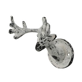 HAB & GUT -DH002 Coat Hook Deer Vintage White Cast Iron