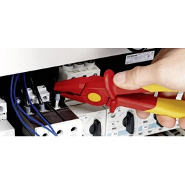 Knipex Plastic Flat Nose Pliers insulating plastic, with soft plastic zone for better grip 180 mm 98 62 01