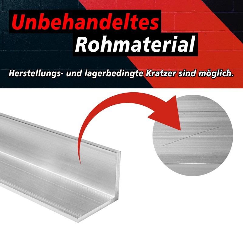 PRIOstahl Aluminium Angle Aluminium Angle Angle Profile L-Profile Aluminium Profile
