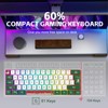 Snpurdiri 60% Wired Gaming Keyboard, RGB Backlit Small Ultra-Compact 61