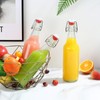 YEBODA Clear Glass Beer Bottles for Home Brewing with Easy
