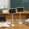 24Pcs Wood Mini Chalkboards Signs, BetterJonny Small Blackboard with Support