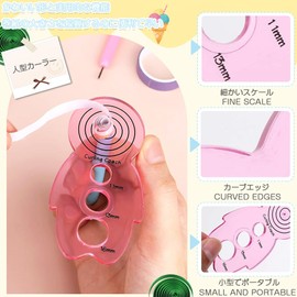 Paper Quilling Quilling Tools Set of 7 Paper Rolling Tools Quilling Slots Cute People Paper Paper Paper Roll Easy Rotation Paper Art Tools Paper Roll DIY Paper Craft Craft Artificial Flower Craft