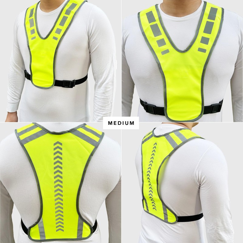 MaximalPower Reflective Vest for Walking at Night - Adjustable Reflective