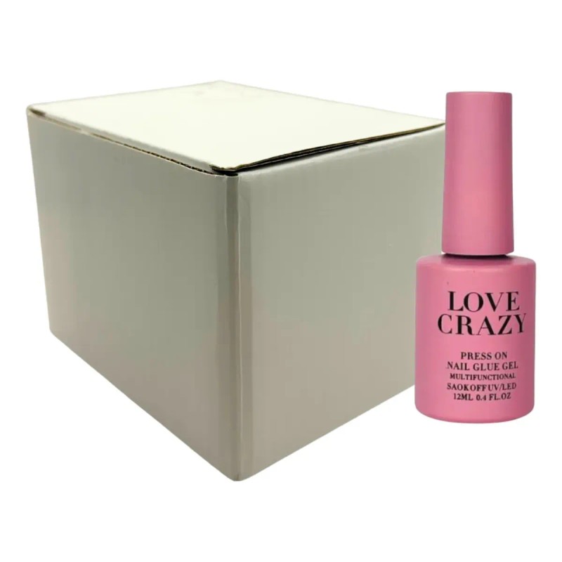 Pegamento Para Uñas Love Crazy Gel Pegamento Caja 12pz