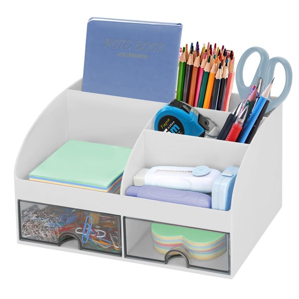 SYJINHUASY Multifunctional Desk Organiser, Compact Office Organiser with 5 Compartments