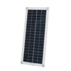 Portable 20W Solar Flexible Panel Kit 12V Switch USB Charging