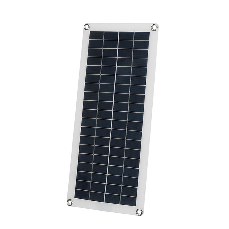 Portable 20W Solar Flexible Panel Kit 12V Switch USB Charging