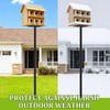 Yaocom 1 Pack 12ft Telescoping Bat House Purple Martin House