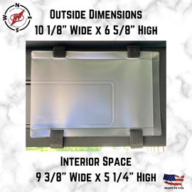 Florida, Document Holder for Vehicle Visor. Perfect for Insurance & Registration. Royal Blue Back, Orange Stretch Band, Orange Buckle, Made in USA