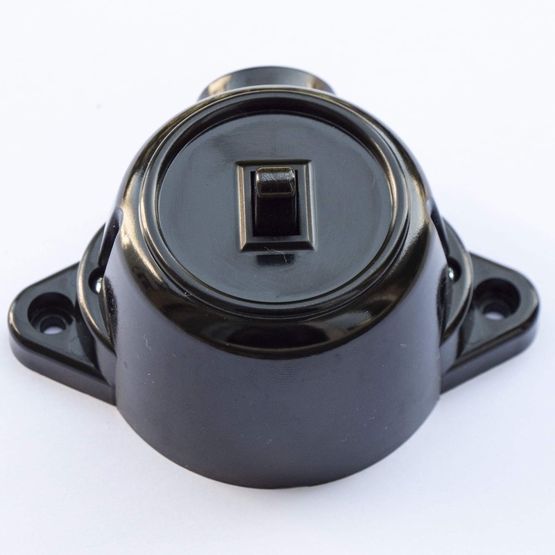 Switch Surface-Mounted On/Off Switch Insert, 10 A/250 V, IP20 Black